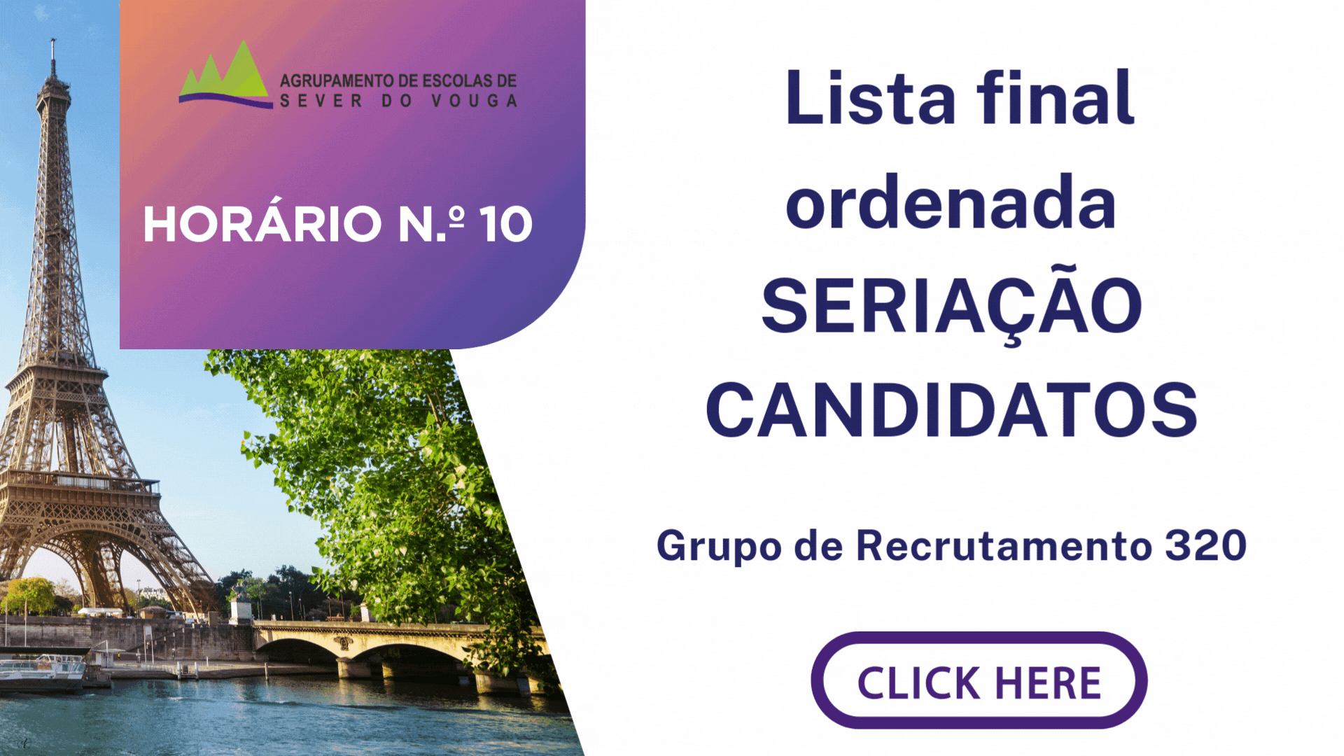 📢 Horário 10: Lista final ordenada - SERIAÇÃO CANDIDATOS (GR 320)